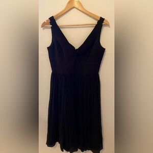 J.Crew Silk Chiffon Twist Tank Dress BLACK Size 8